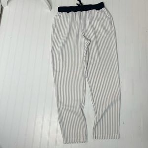 Karl lagerfeld pants women’s small s black white stripe fall